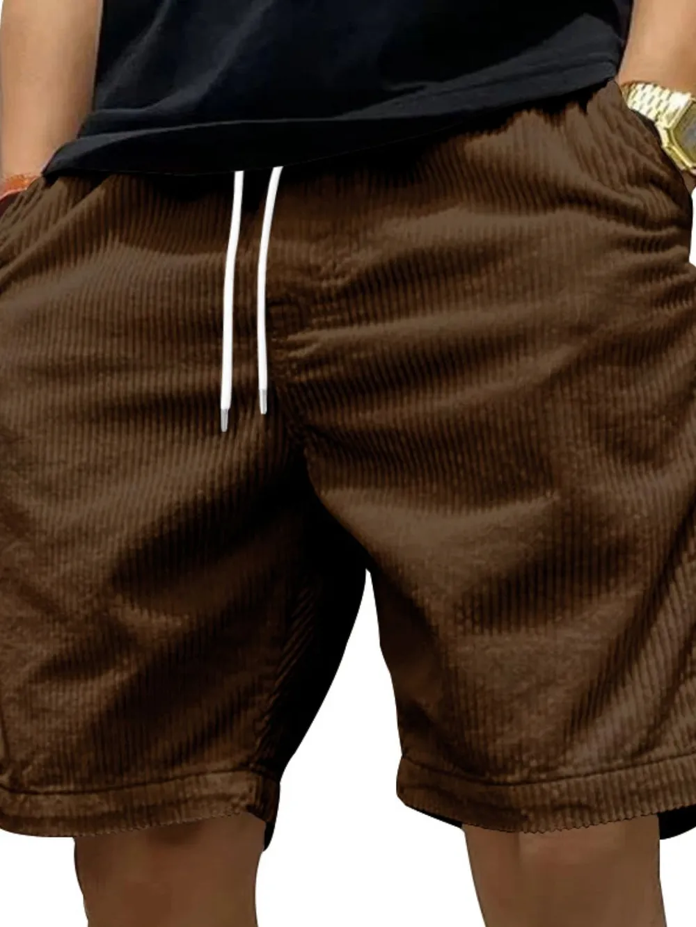 Men's Drawstring Shorts with Pockets, image 6