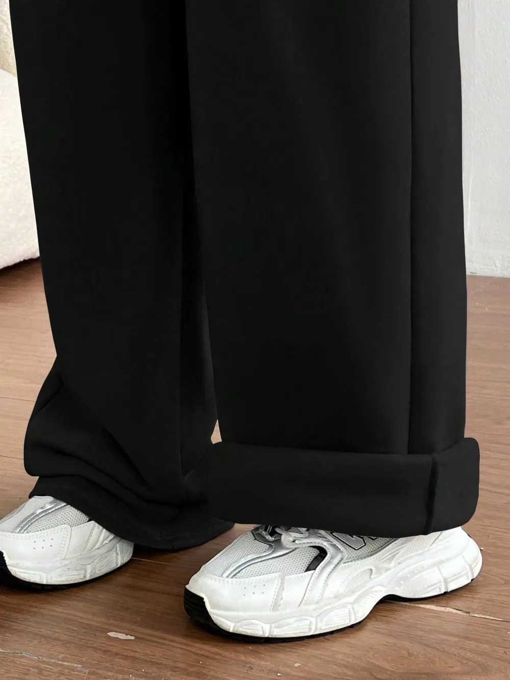 Casual Drawstring High Waist Wide Leg Sweatpants, image 22