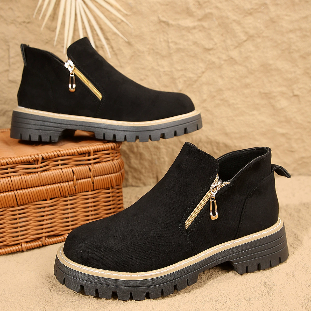 Round Toe Platform Boots, image 5
