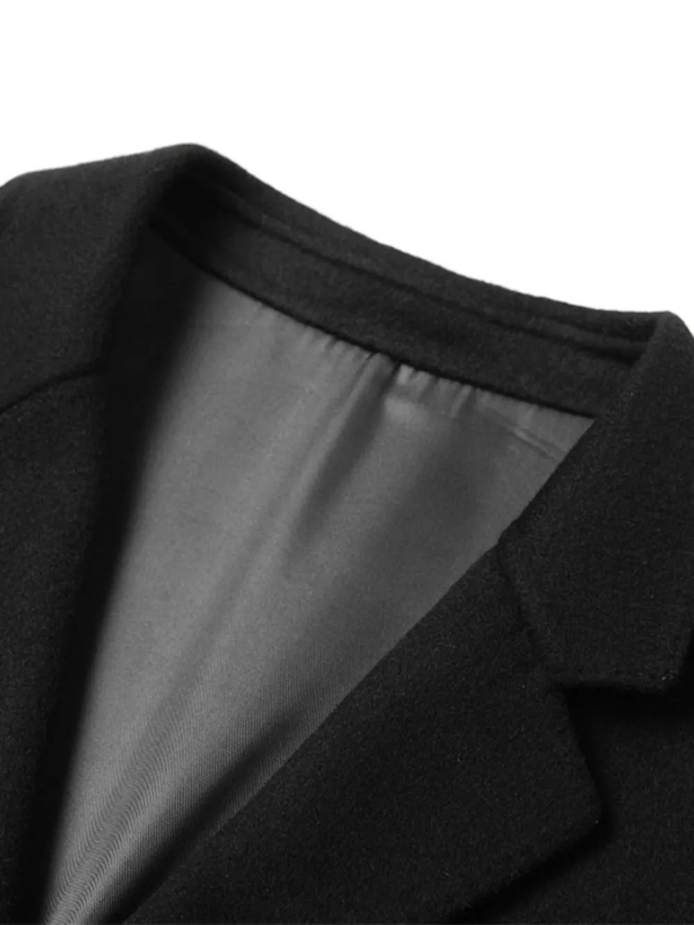 Men's Plus Size Wool Long Sleeve Outerwear, image 4
