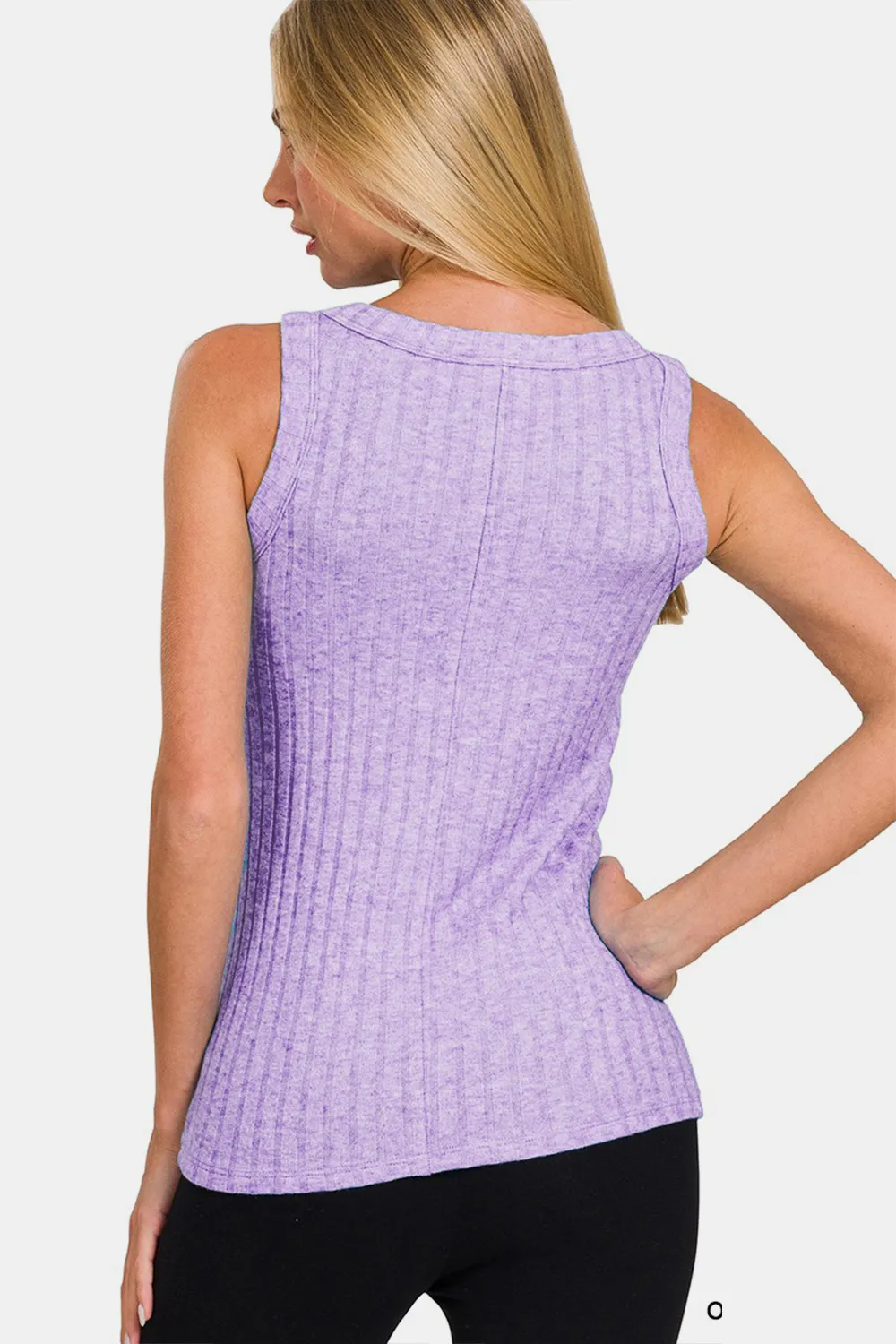 Ribbed Round Neck Tank, image 3