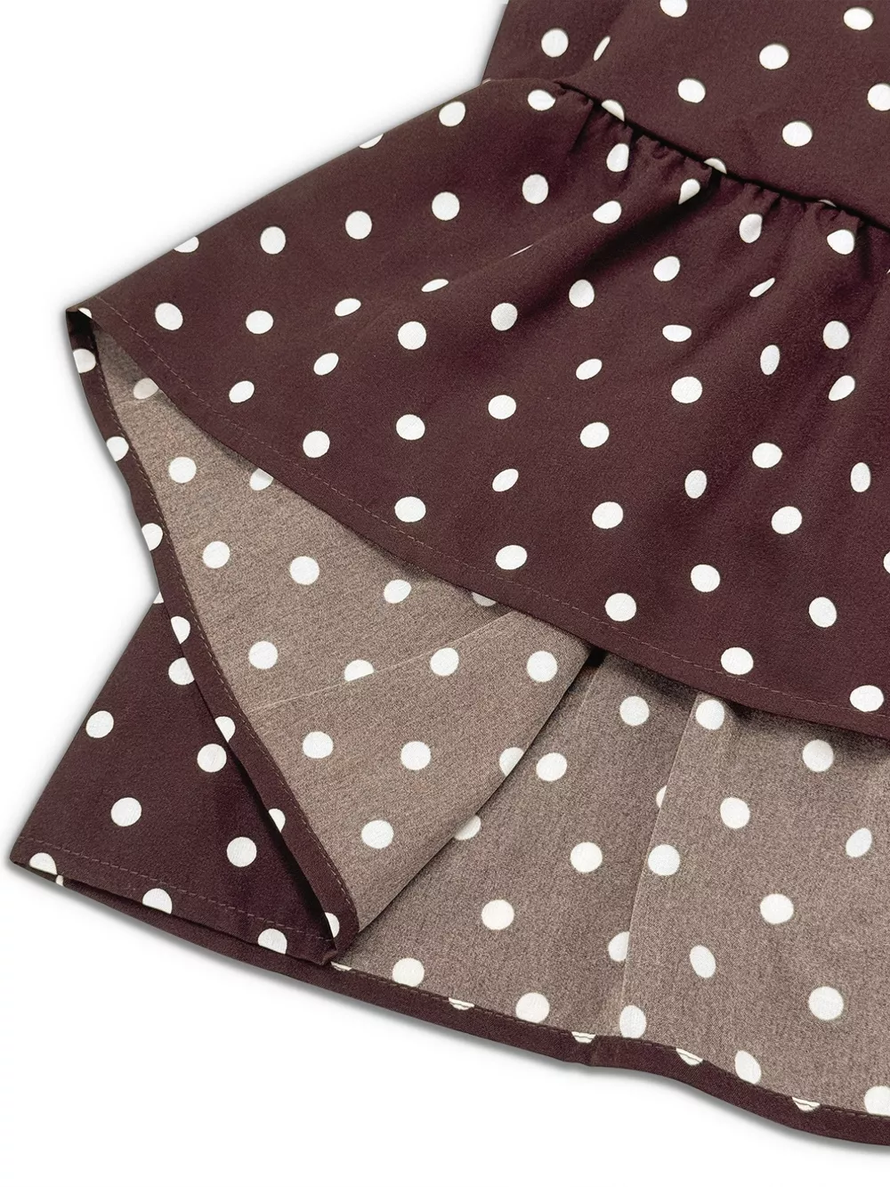 Plus Size Polka Dot Ruffle Hem Mini Dress, image 10