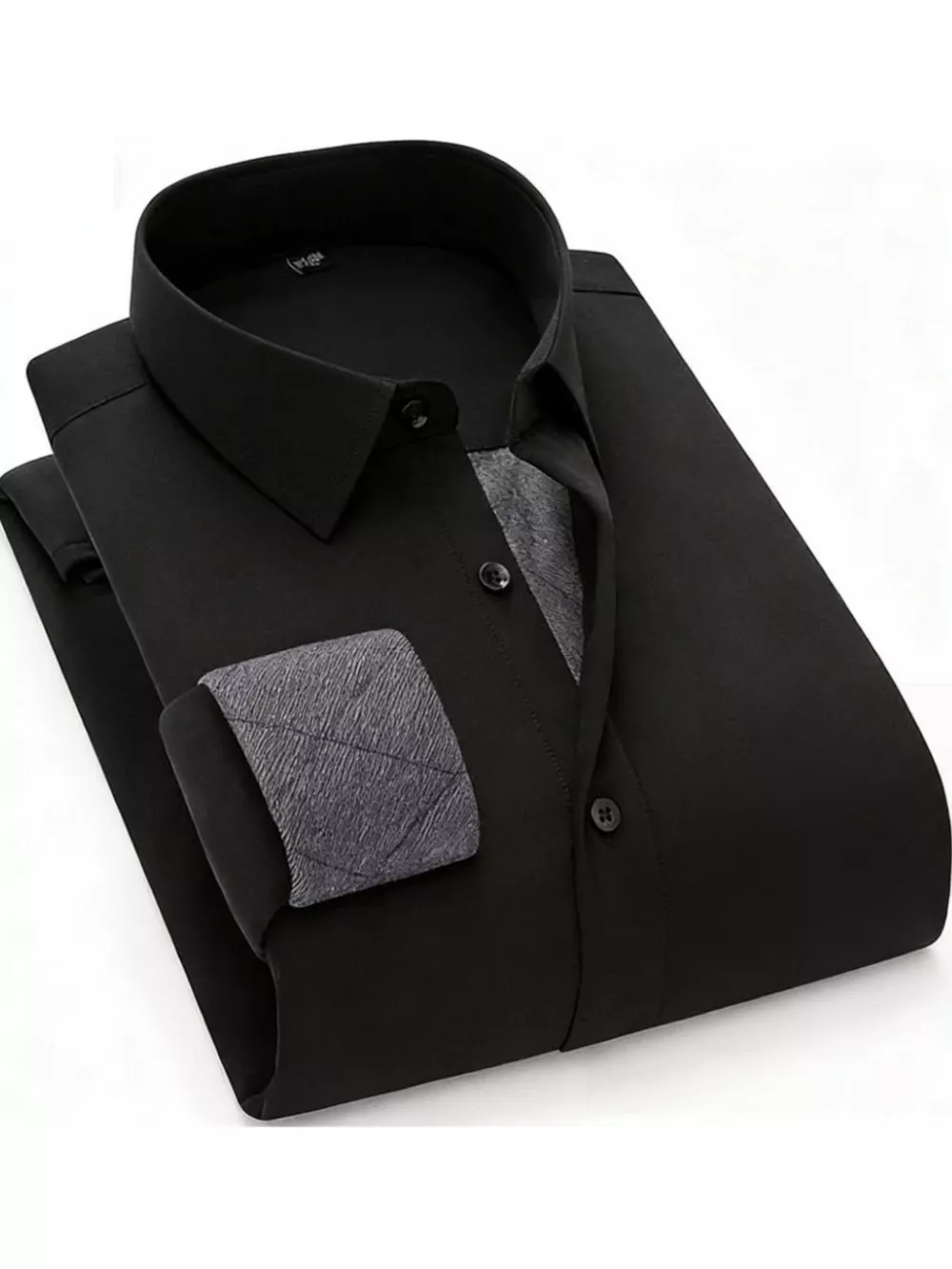 Men's Full Size Slim Fit Long Sleeve Shirt Plus Size, image 8