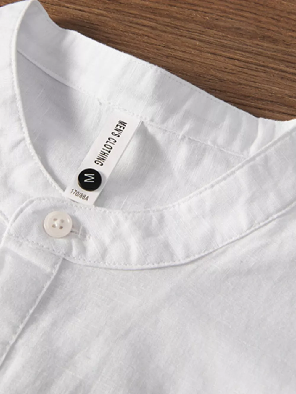 Men's Plus Size Button Detail Short Sleeve Blouse, image 10