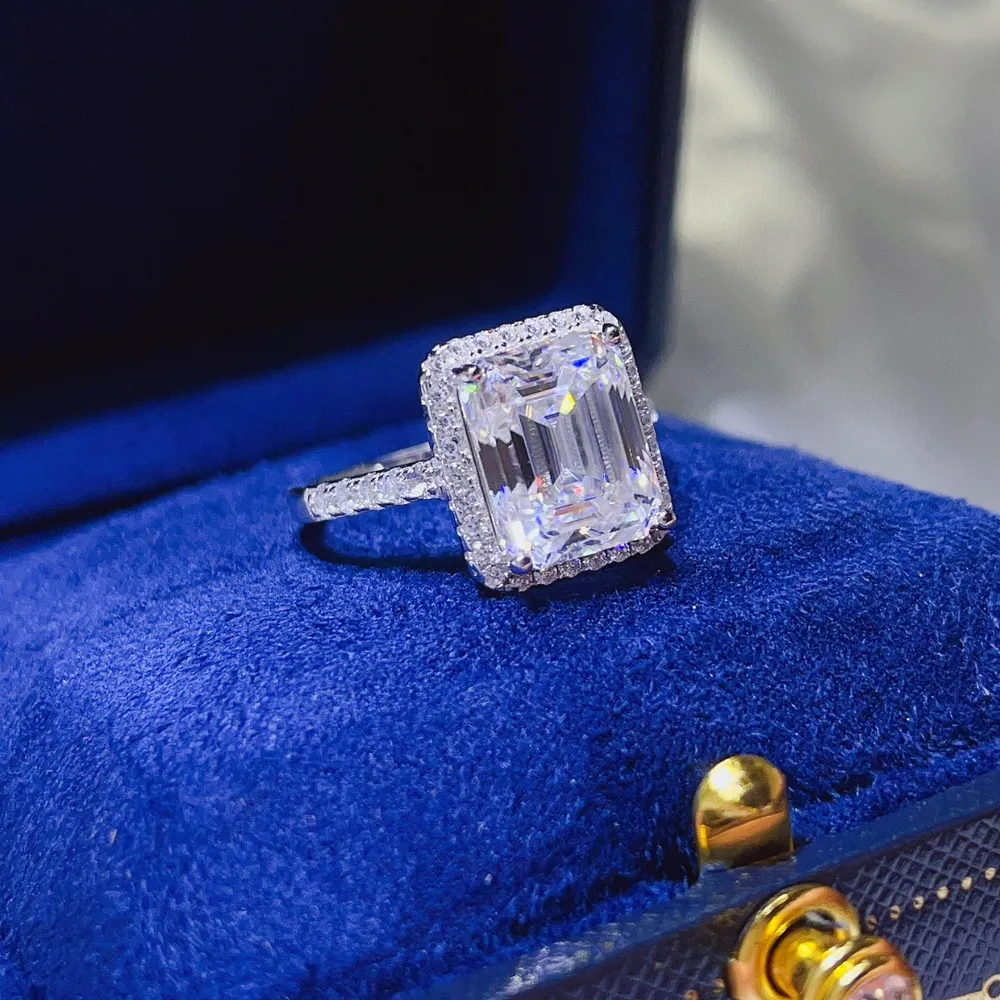 5 Carat Moissanite 925 Sterling Silver Ring, image 2