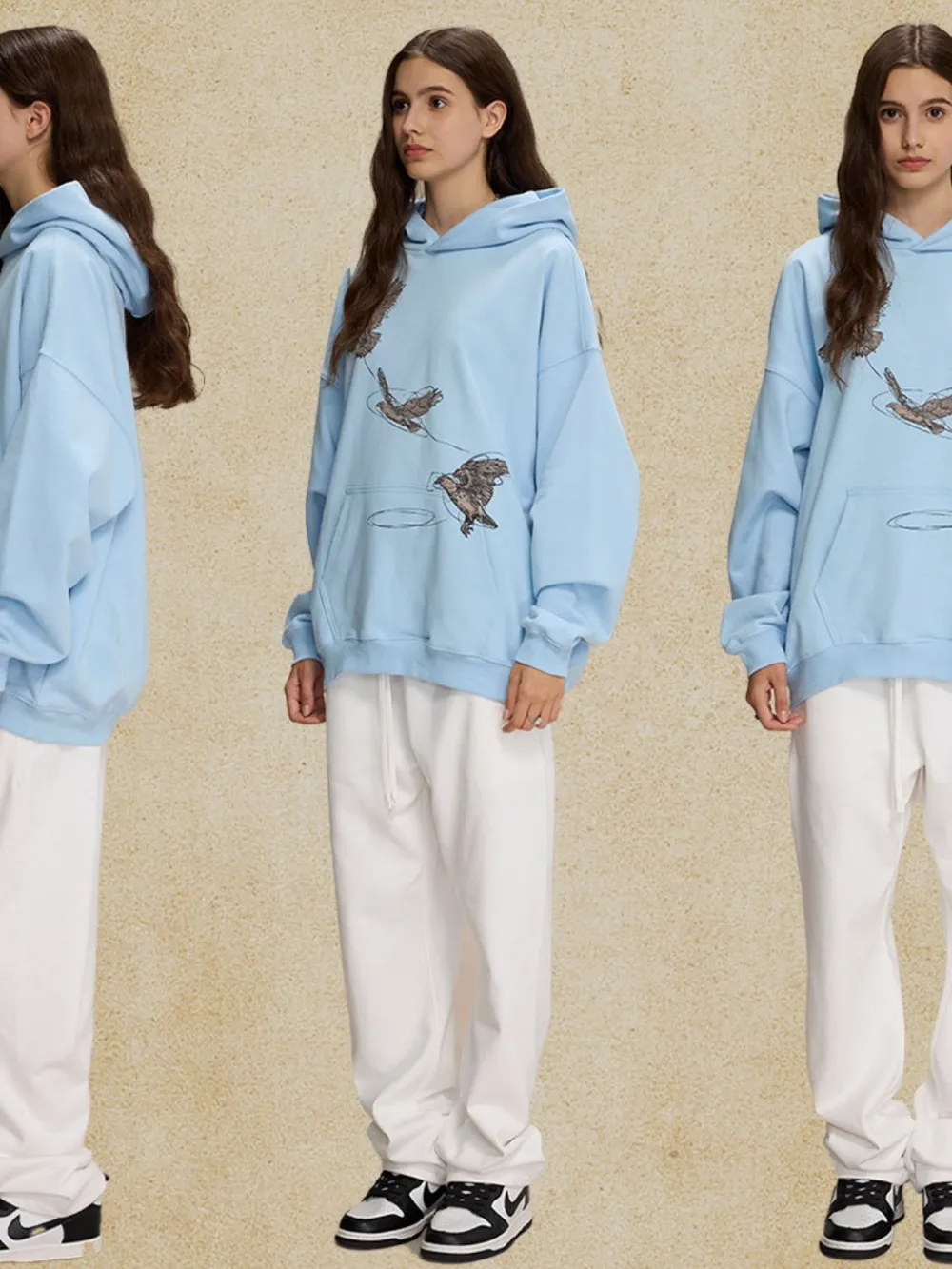 Men's Graphic Long Sleeve Hoodie with Kangaroo Pocket, image 5