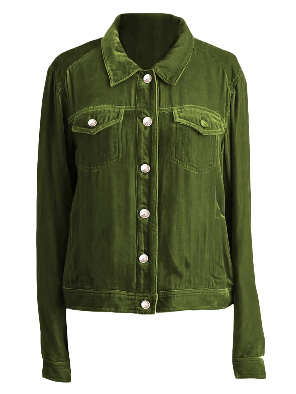 Button Up Long Sleeve Jacket with Chest Pockets, image 15