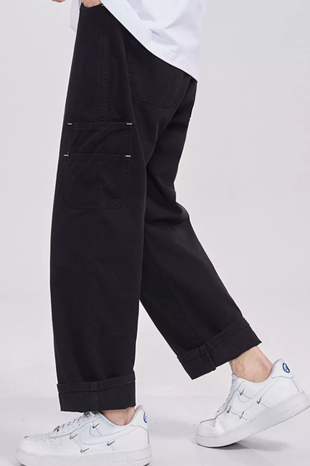 Men's Full Size Loose Fit Cargo Pants Plus Size, image 7