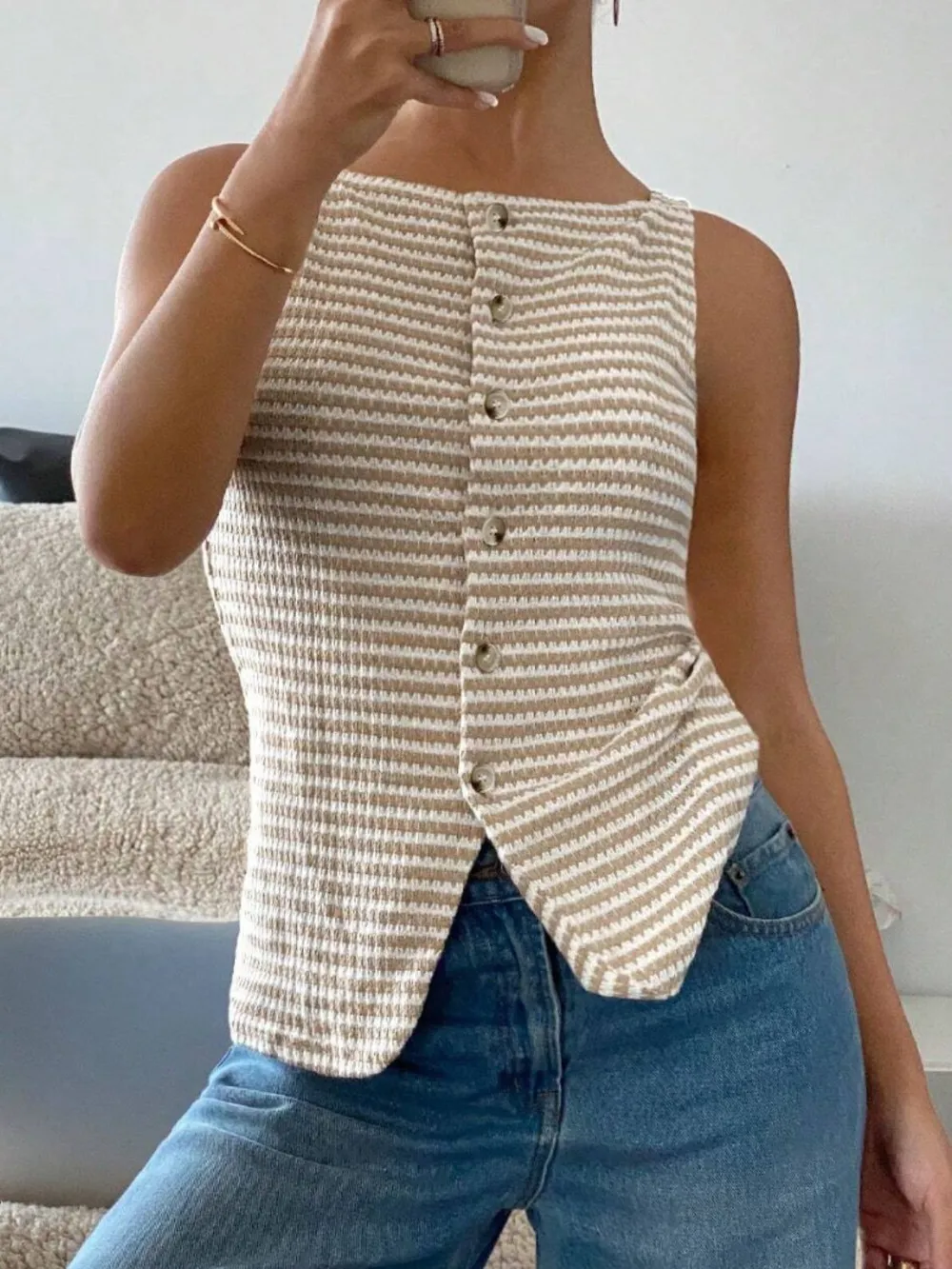Button Down Striped Tank, image 18