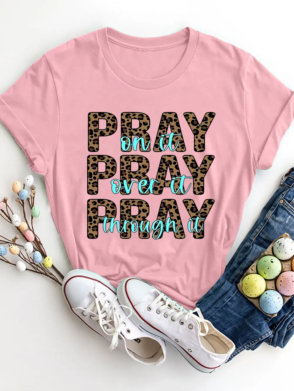 Letter Graphic Round Neck Short Sleeve T-Shirt, image 21