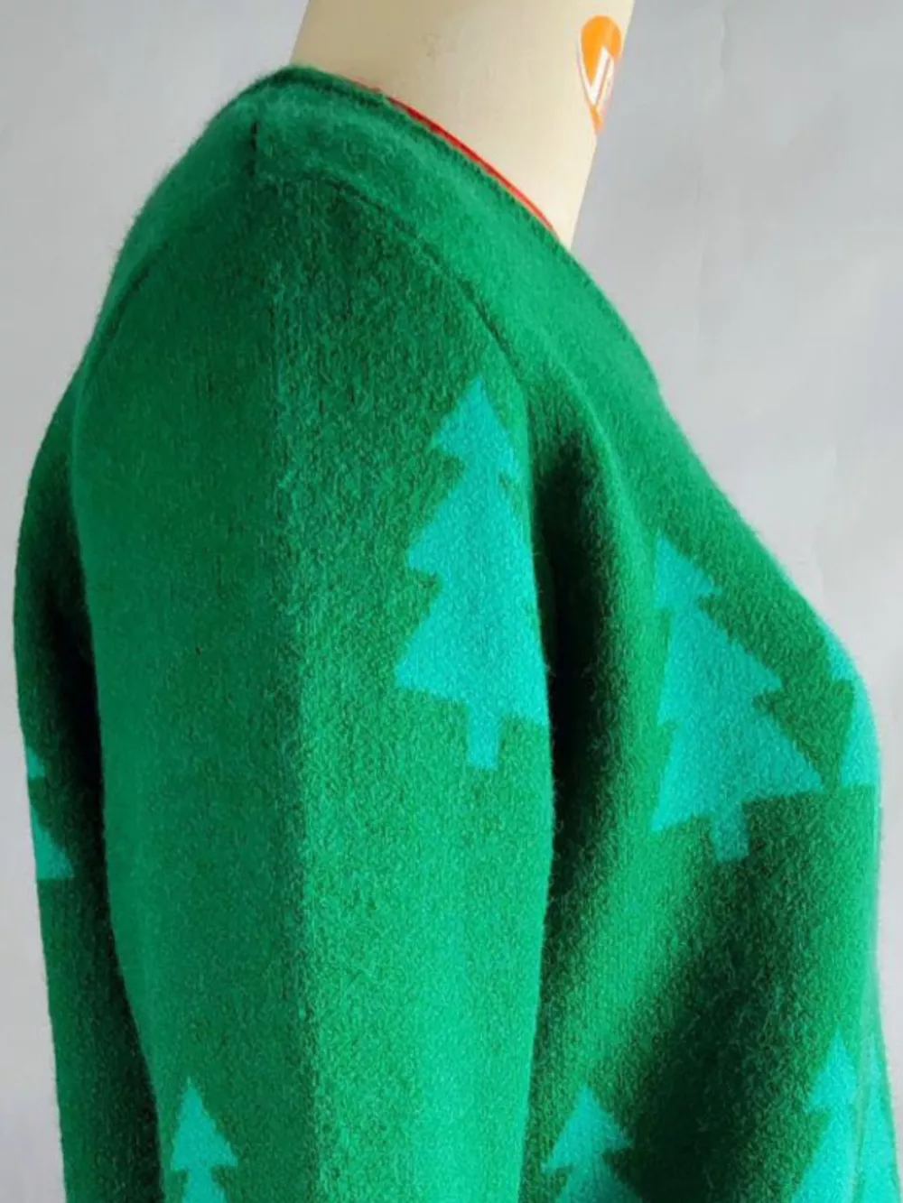 Christmas Tree Pattern Long Sleeve Sweater, image 7