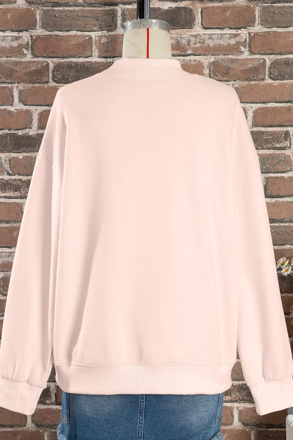 Western Cowboy Rodeo Print Mock Neck Sweatshirt, image 7