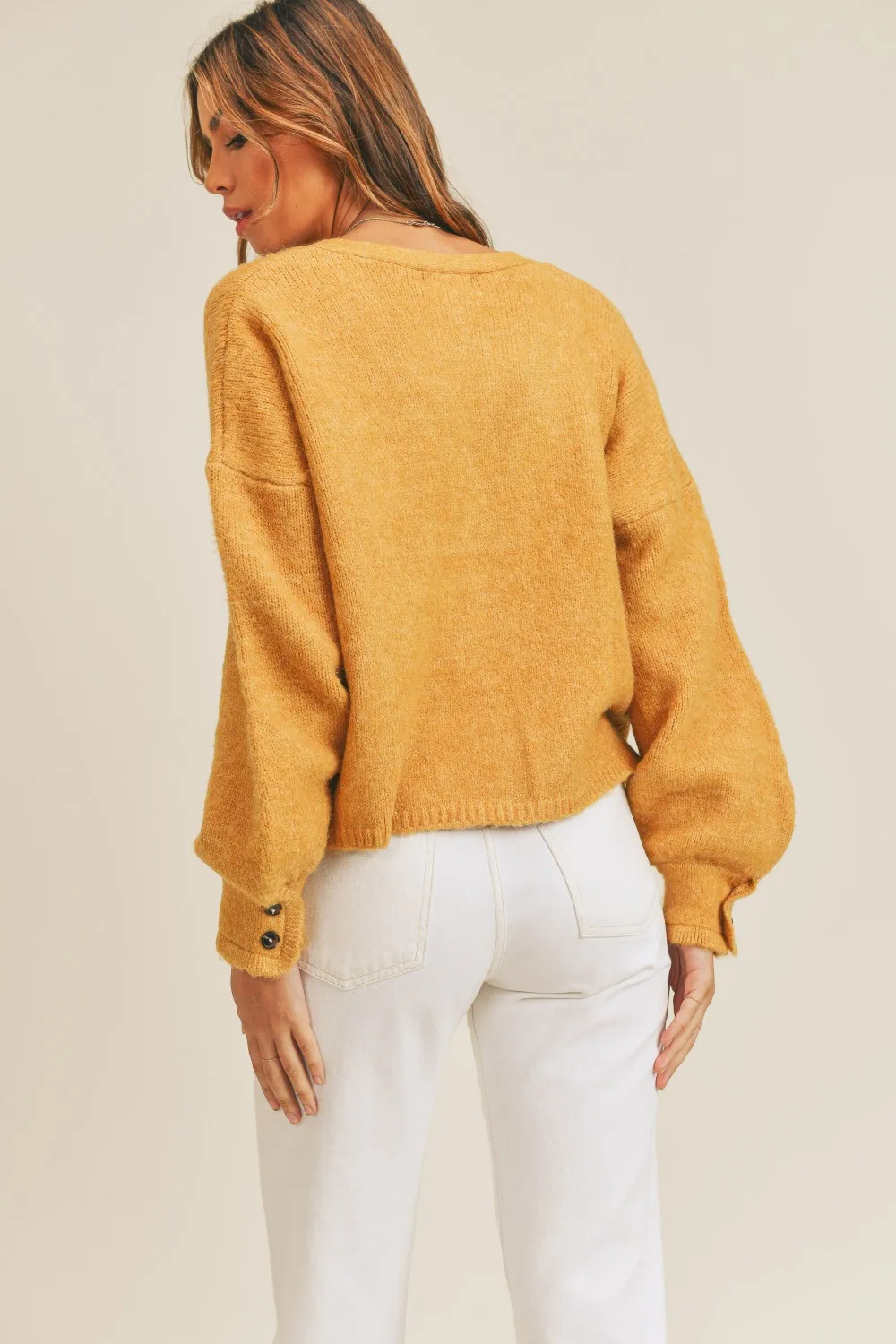 Long Sleeve Button Down Sweater Cardigan, image 2