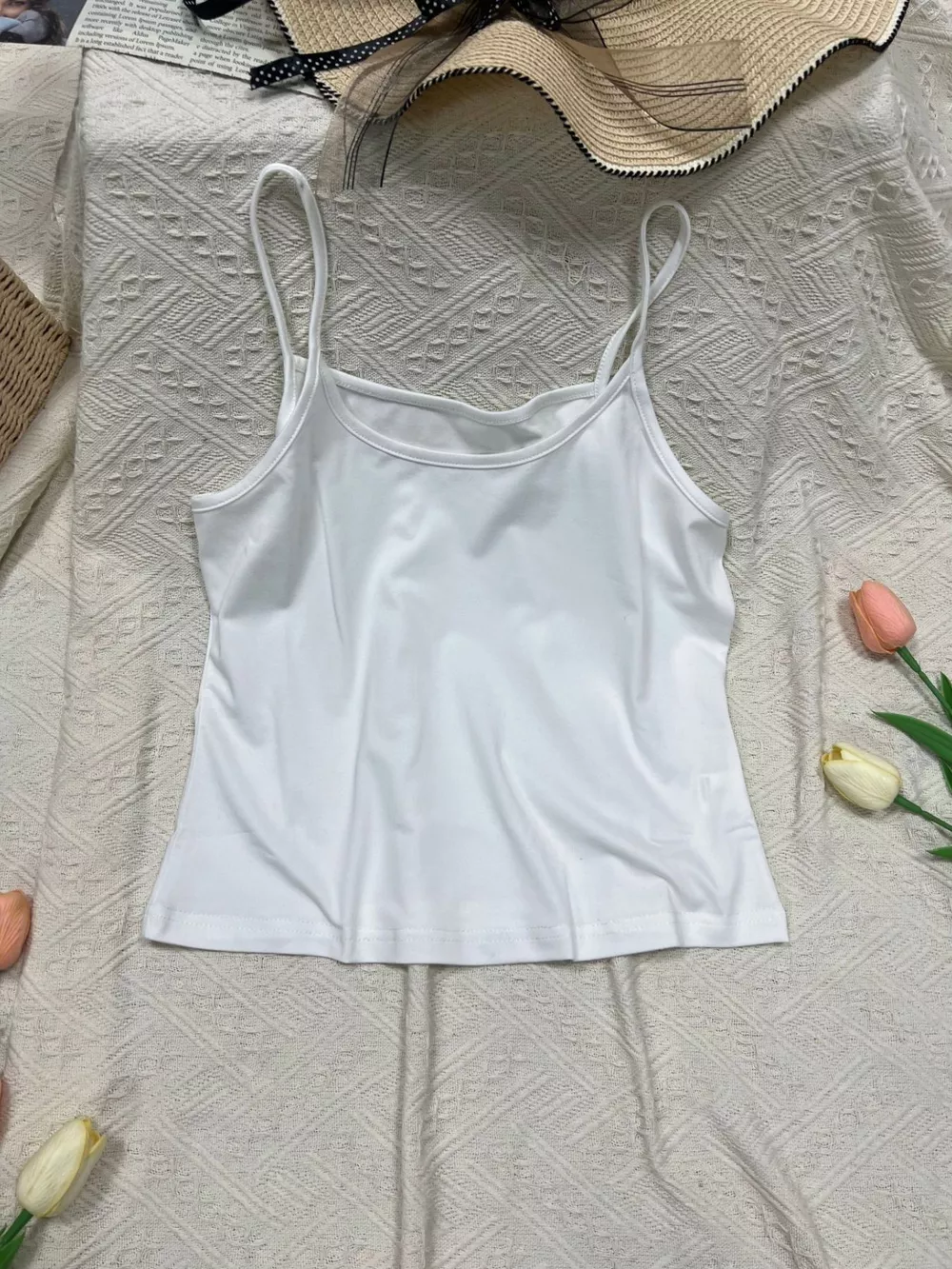 Solid Color Scoop Neck Cami, image 3