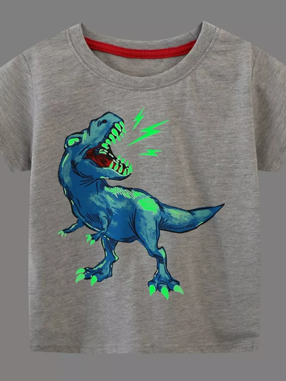 Children's Dinosaur Graphic Short Sleeve T-Shirt, image 2