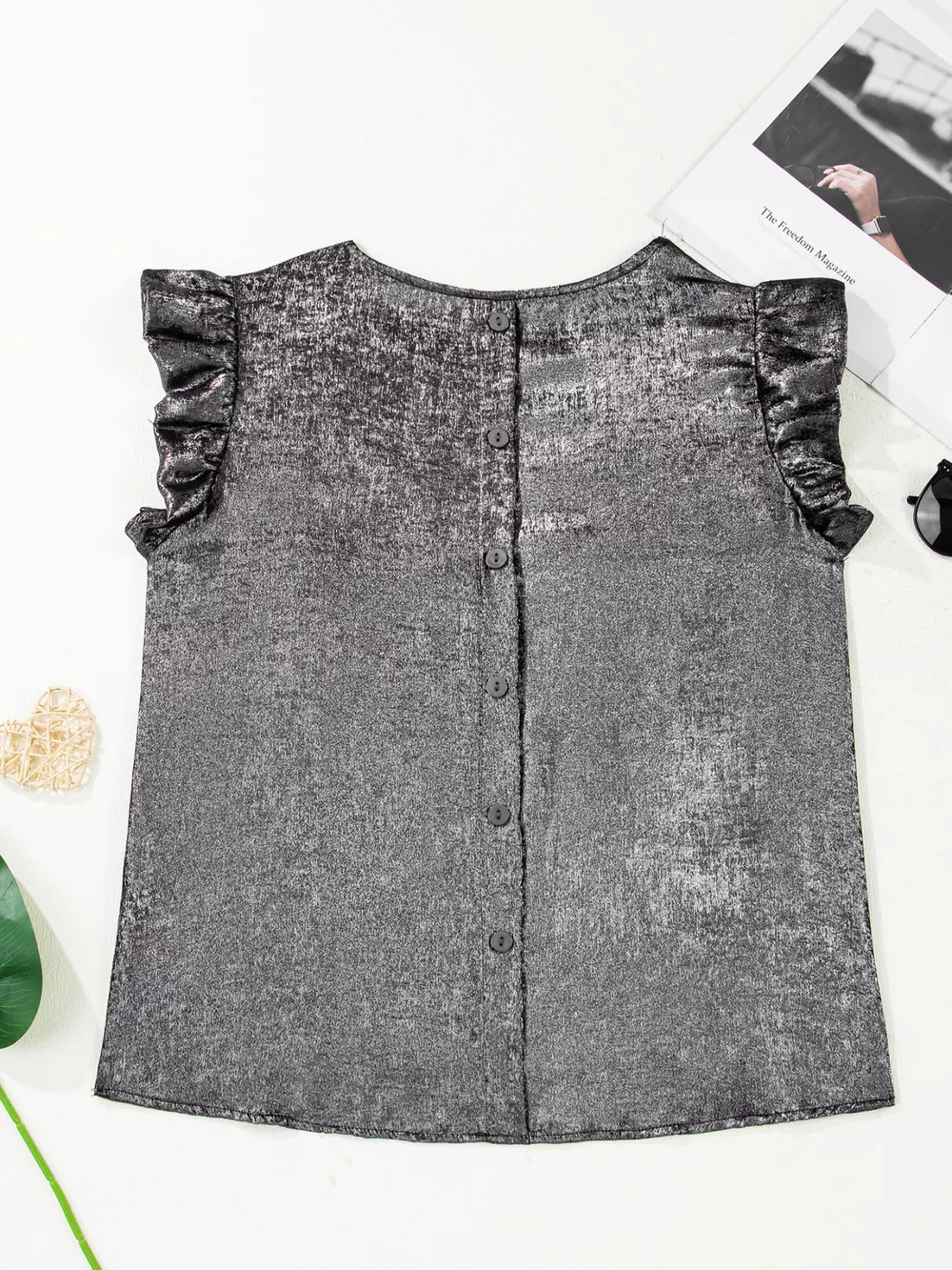 Ruffled Round Neck Tank, image 14