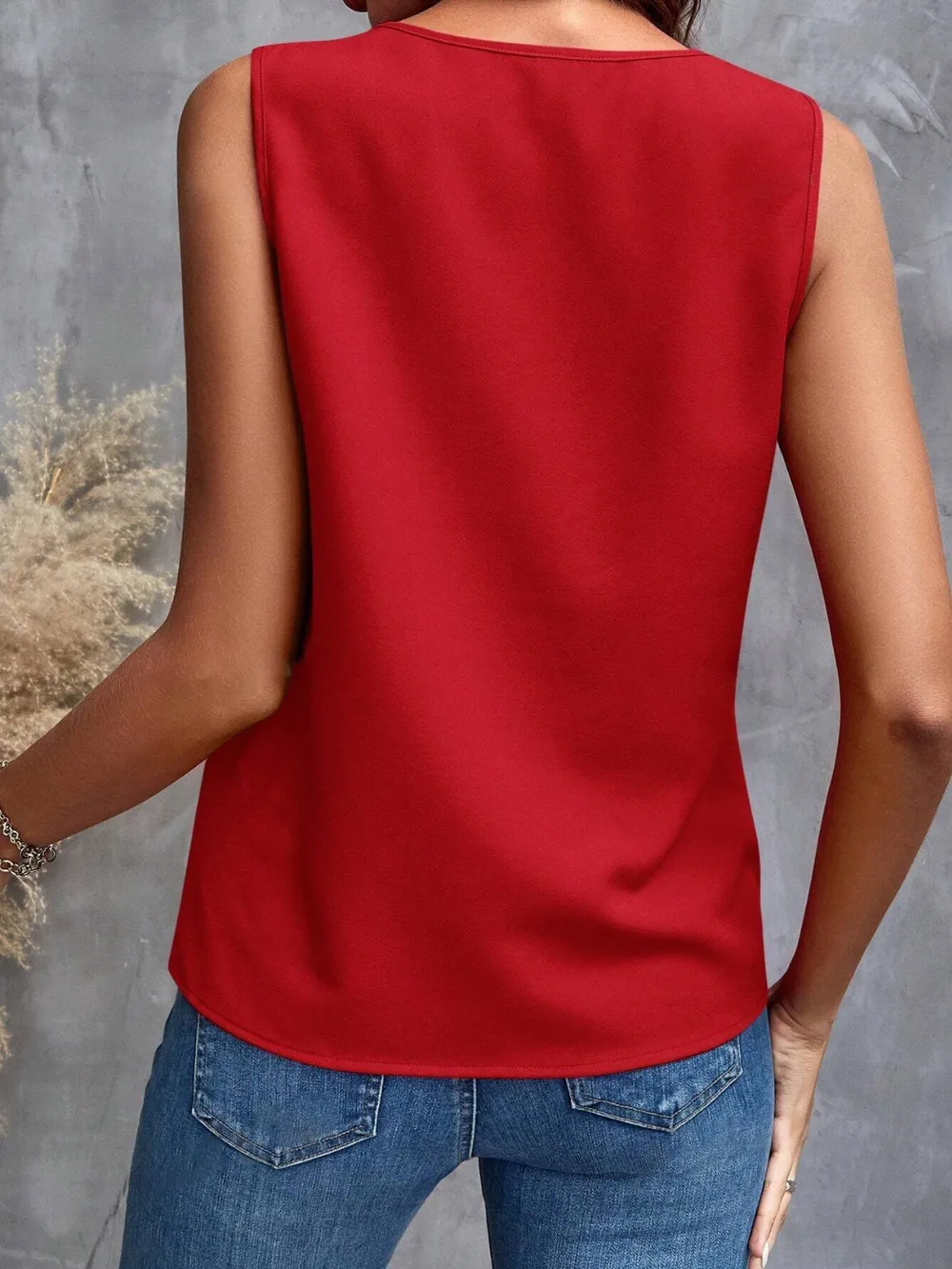 Ruffled V-Neck Tank, image 15