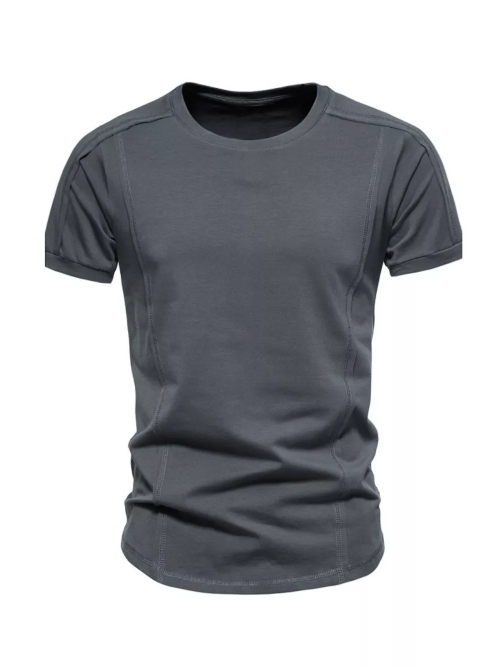 Men's Plus Size Round Neck Tactical Style T-Shirt, image 9