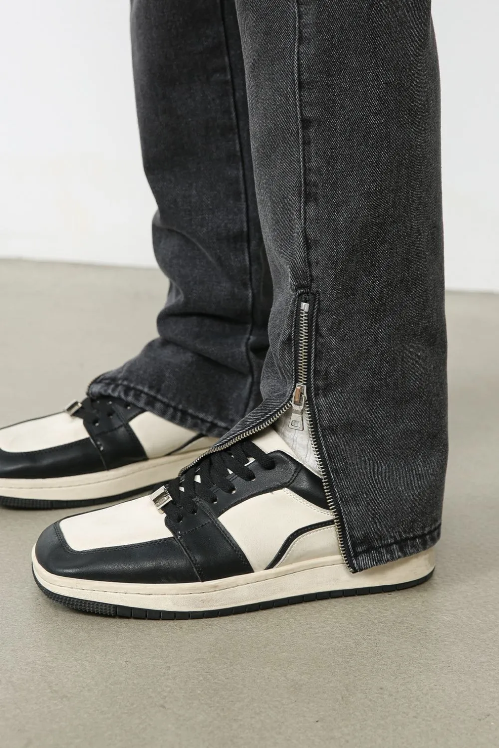 Men's Decor Zip Jeans with Pockets, image 4