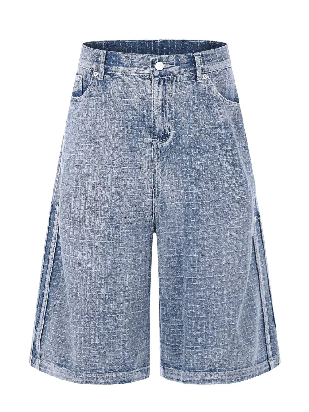 Men's Wide Leg Denim Capris