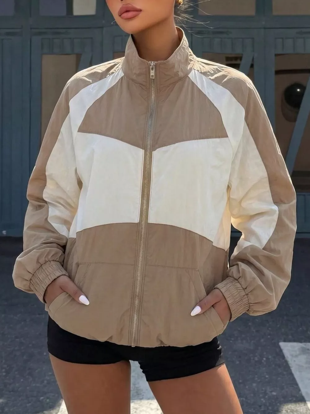 Color Block Zip-Up Jacket, image 19