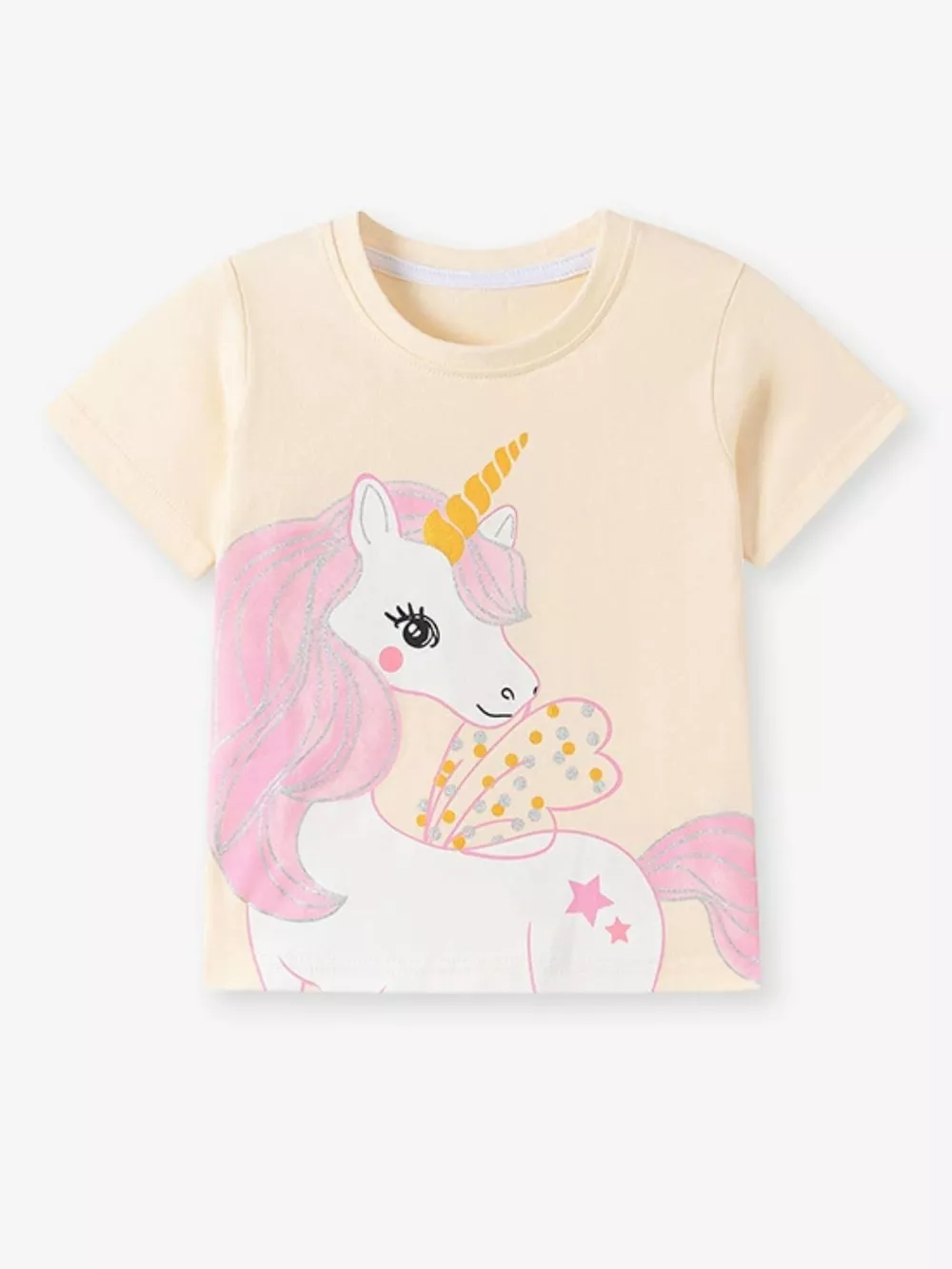 Children's Unicorn Graphic Tee & Shorts Set, image 3