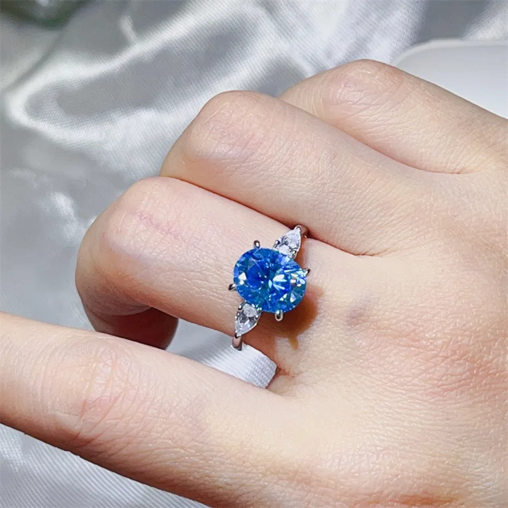 3 Carat Moissanite 925 Sterling Silver Ring