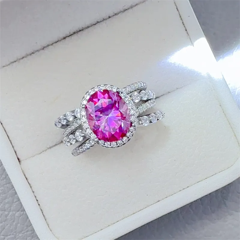 3 Carat Moissanite 925 Sterling Silver Ring, image 3