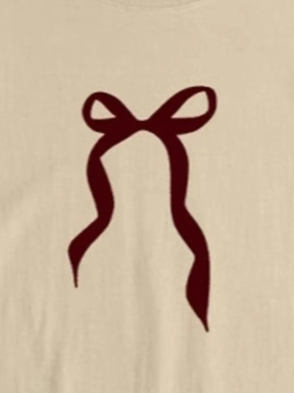 Plus Size Bow Round Neck Short Sleeve T-Shirt, image 9