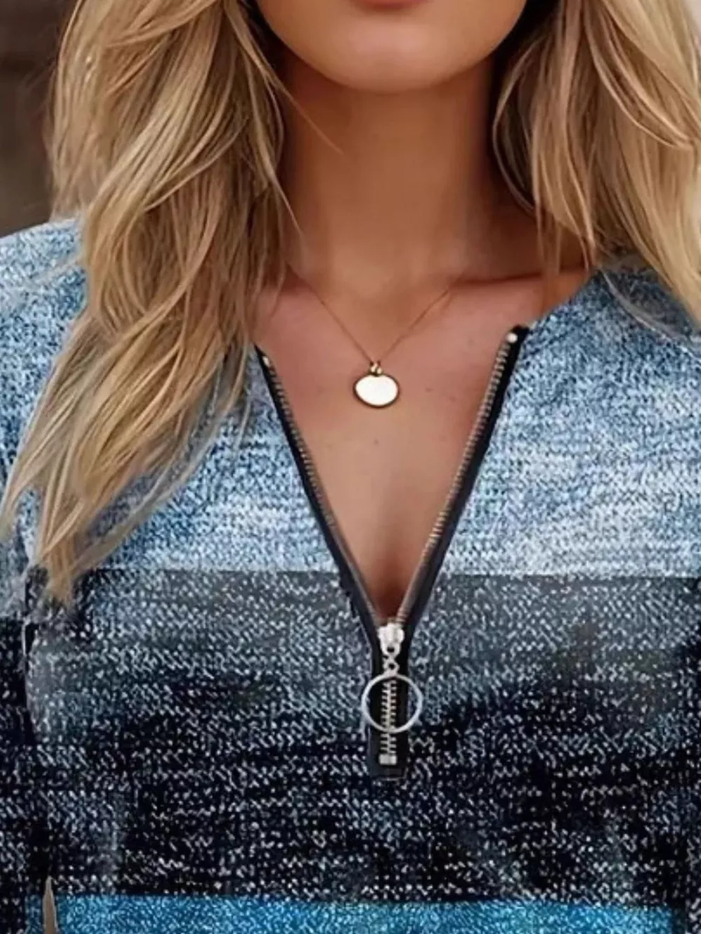 Quarter Zip Color Block Top, image 6