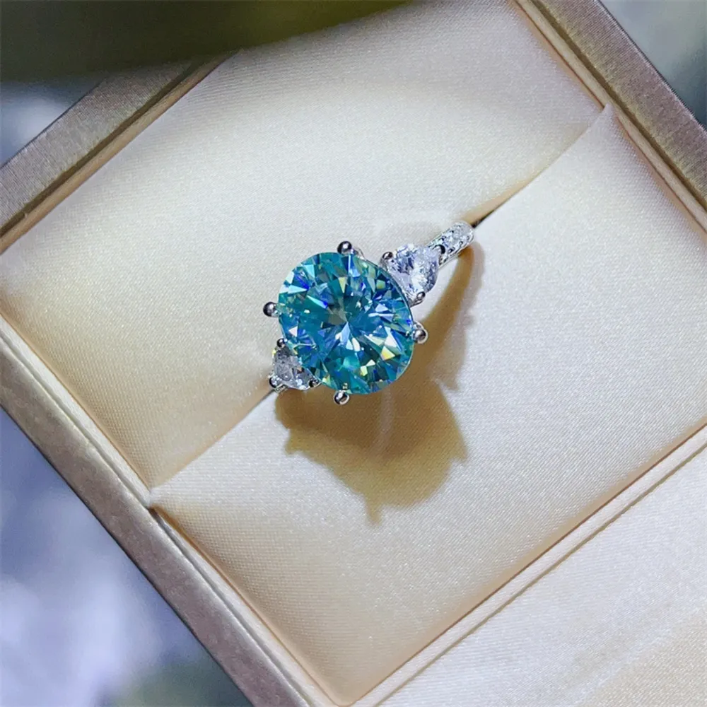 5 Carat Moissanite 925 Sterling Silver Ring, image 4
