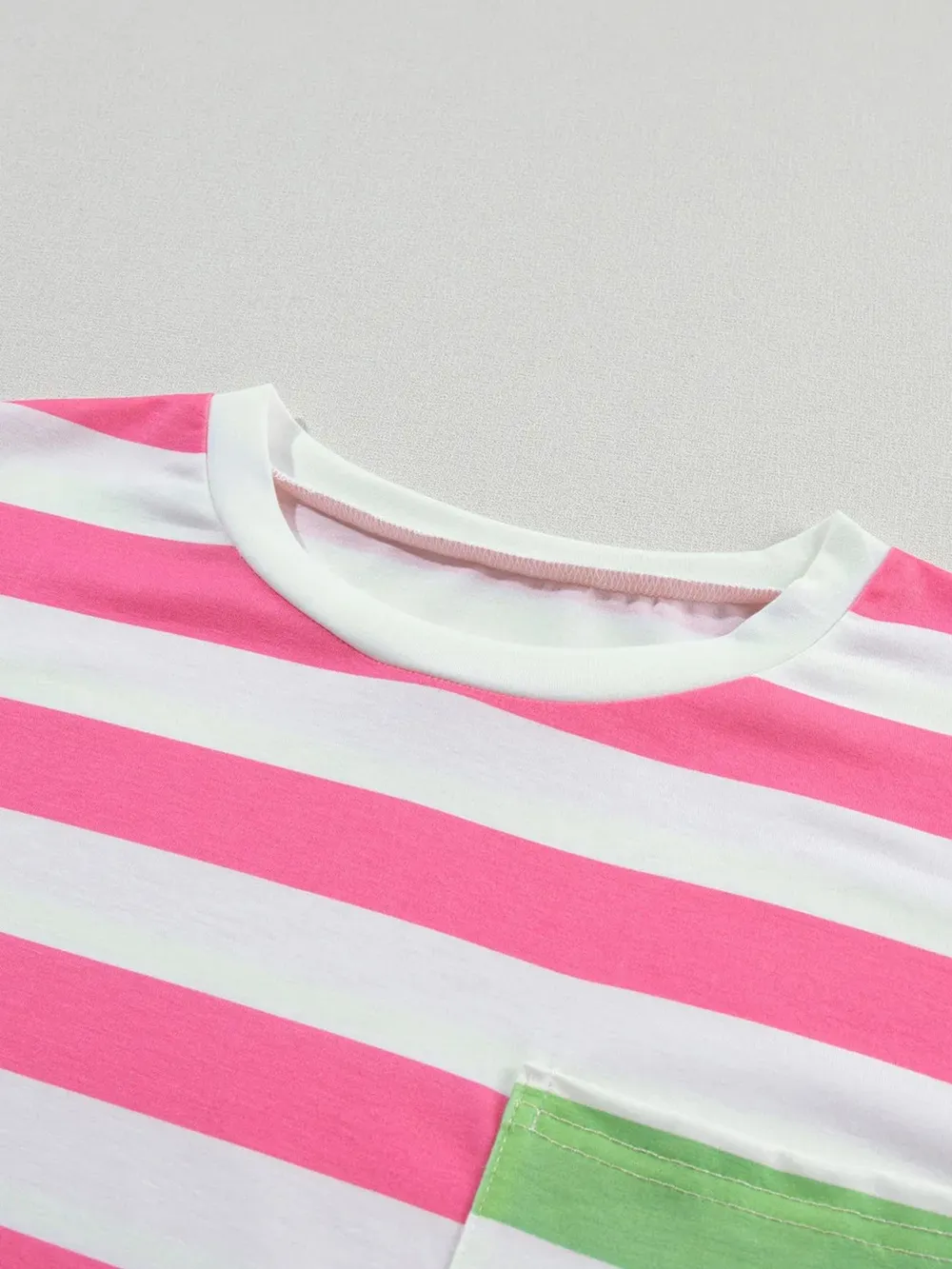 Striped Oversized Short Sleeve T-Shirt, image 9