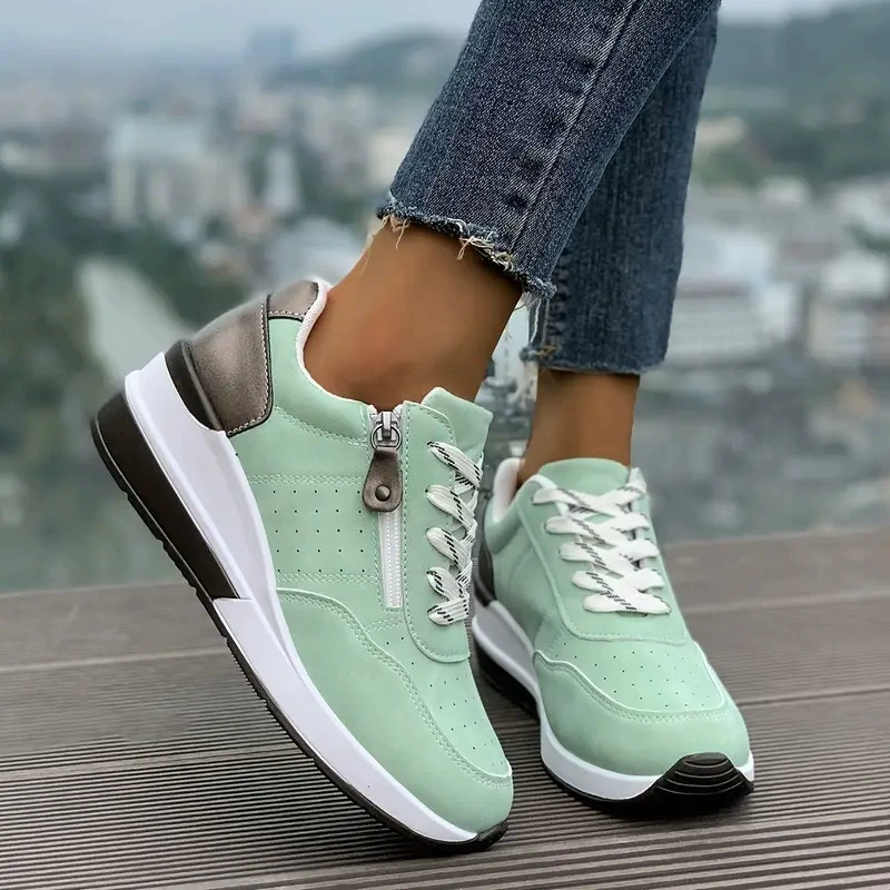 Round Toe Lace Up Sneakers, image 8