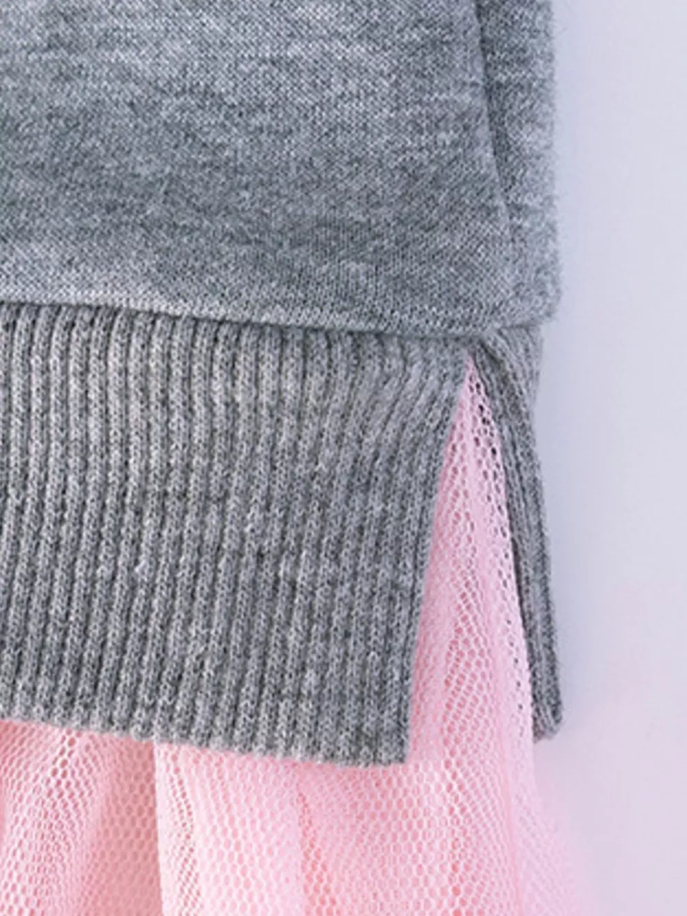 Children's Rabbit Sweatshirt Tulle Tutu Dress, image 3