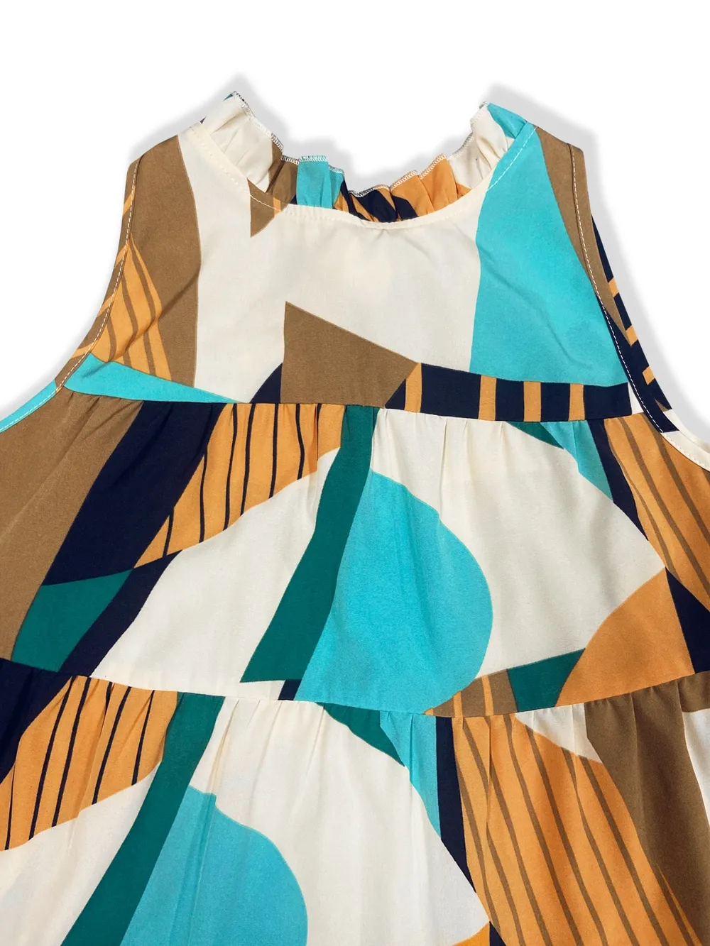 Printed Mock Neck Mini Dress, image 5