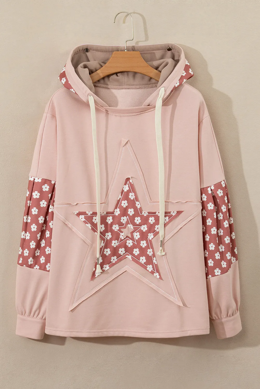 Drawstring Star Long Sleeve Hoodie, image 14