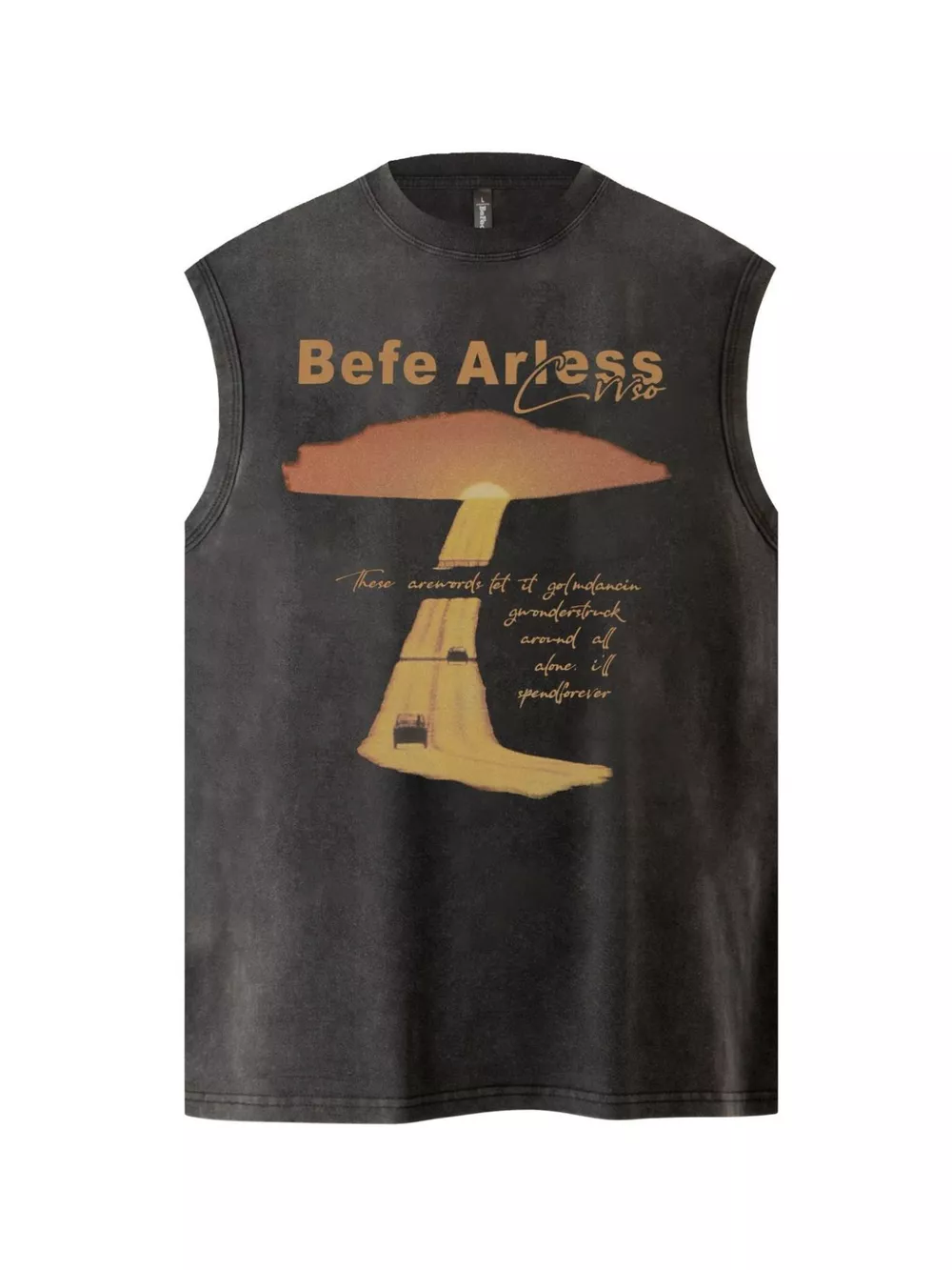 Men's Graphic Round Neck Tank