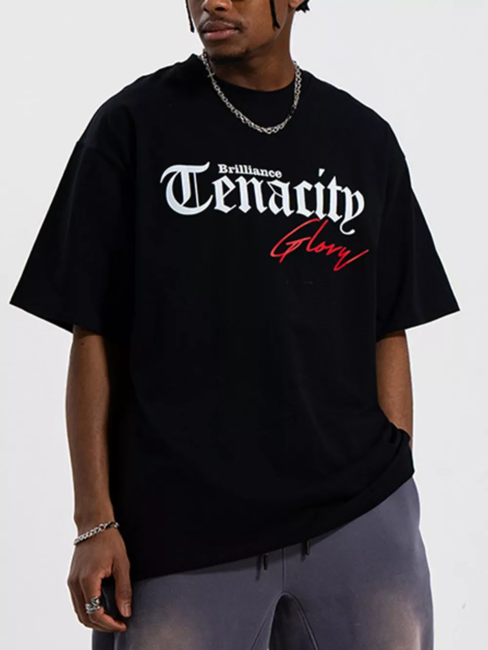 Men's Round Neck Short Sleeve T-Shirt, image 2