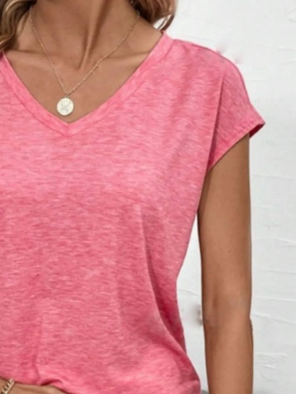 V-Neck Short Sleeve T-Shirt, image 14