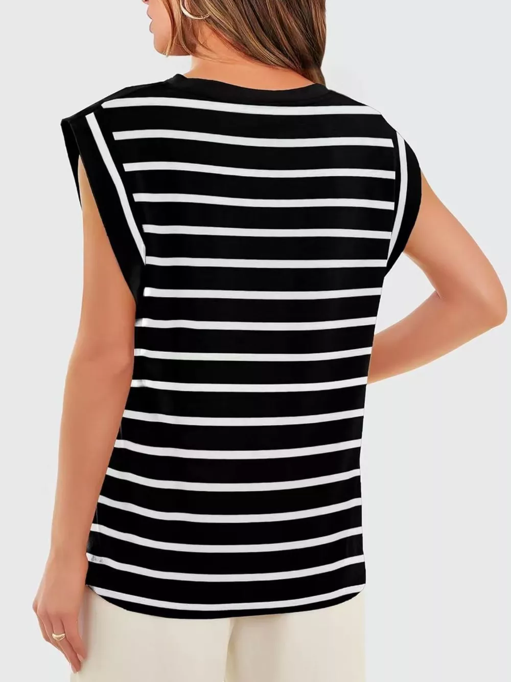 Striped Round Neck Tank, image 22