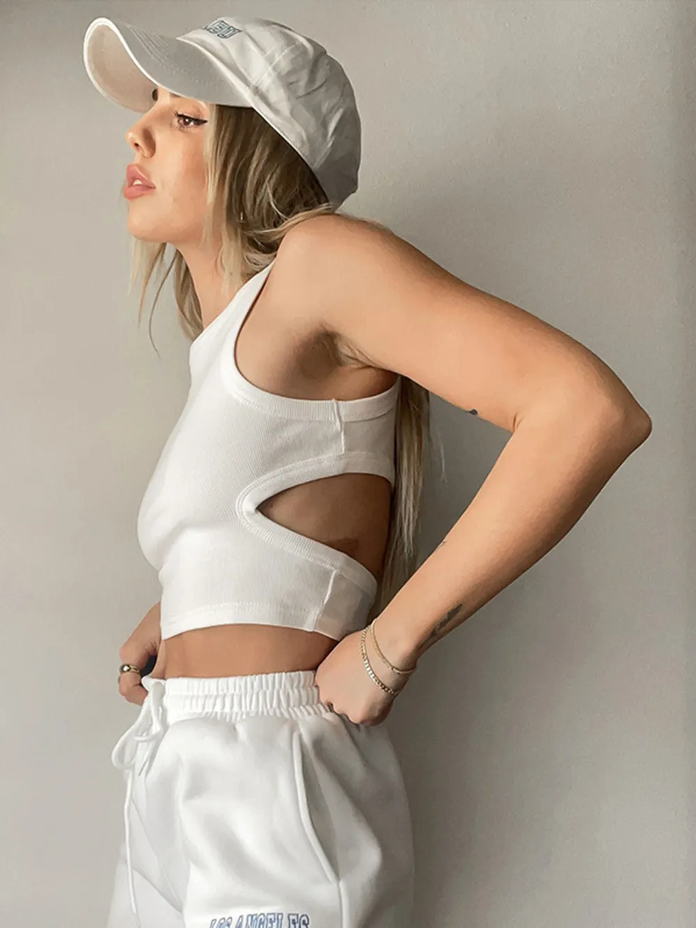 Cutout Round Neck Tank, image 4