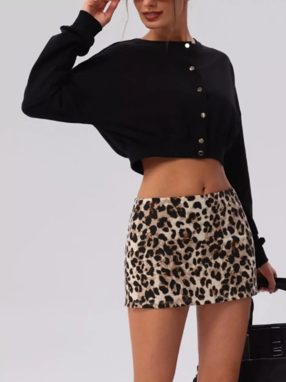 Cropped Button-Down Active Cardigan, image 8