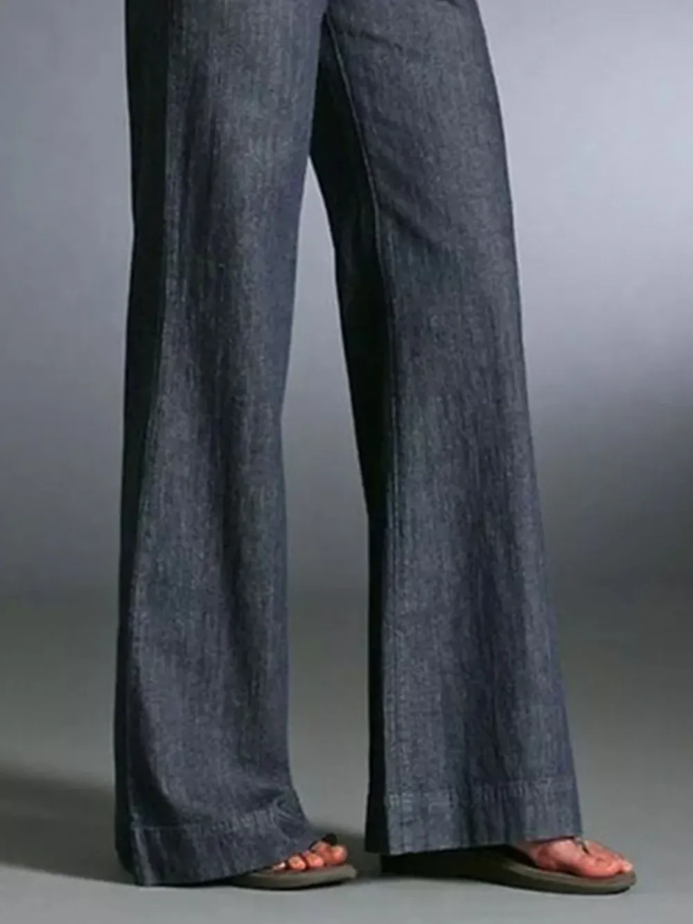 Full Size High-Waisted Wide-Leg Wash Jeans Plus Size, image 4