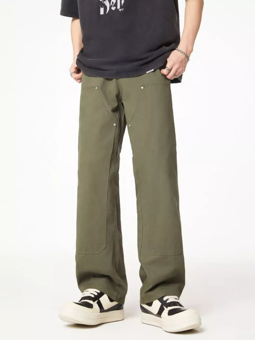 Men's Full Size Wash Wide Leg Jeans Plus Size, image 7