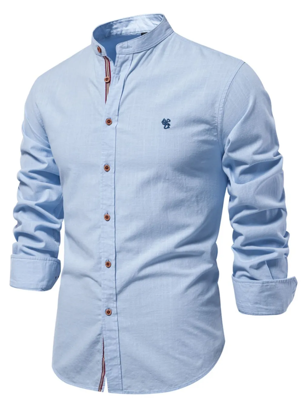 Men's Full Size Button Down Embroidered Shirt Plus Size, image 11