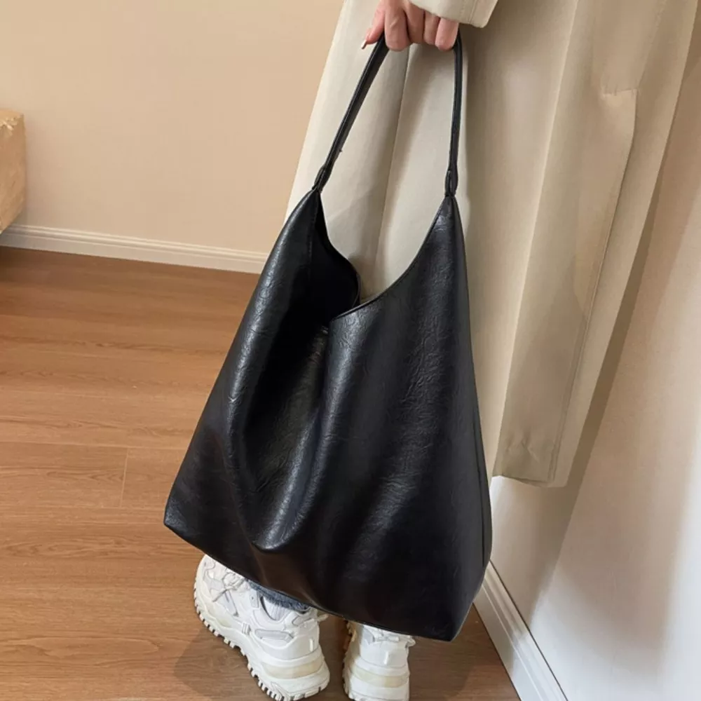 Lightweight Leather Tote Bag, image 2