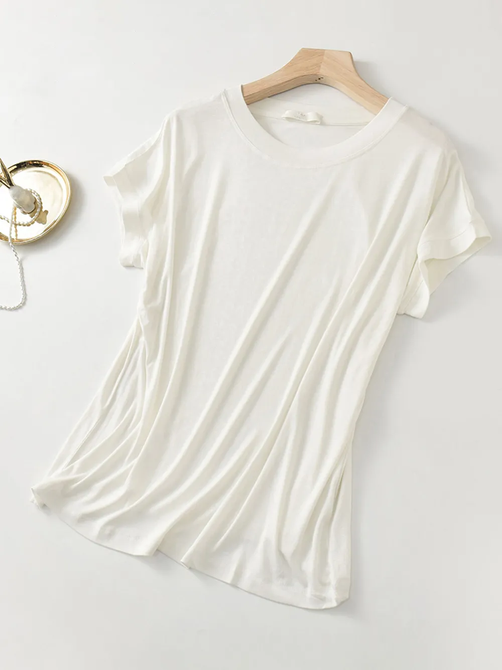 Plus Size Round Neck Short Sleeve T-Shirt, image 7