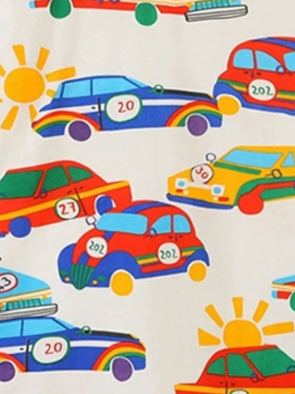 Children's Racing Car Print Crew Neck T-Shirt, image 4