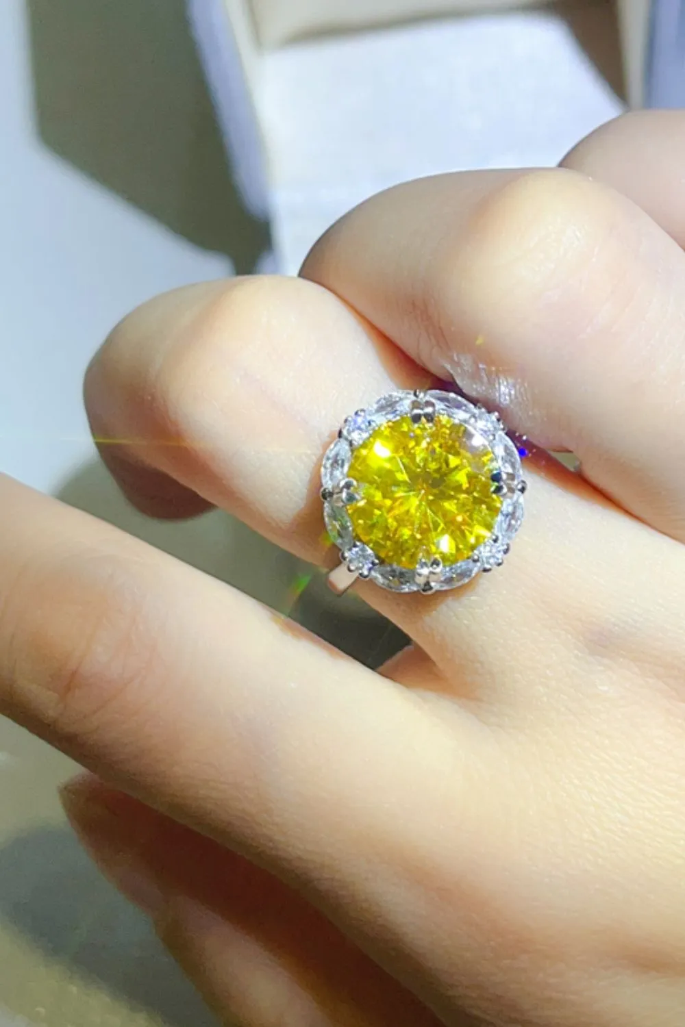 5 Carat Moissanite 925 Sterling Silver Ring, image 5