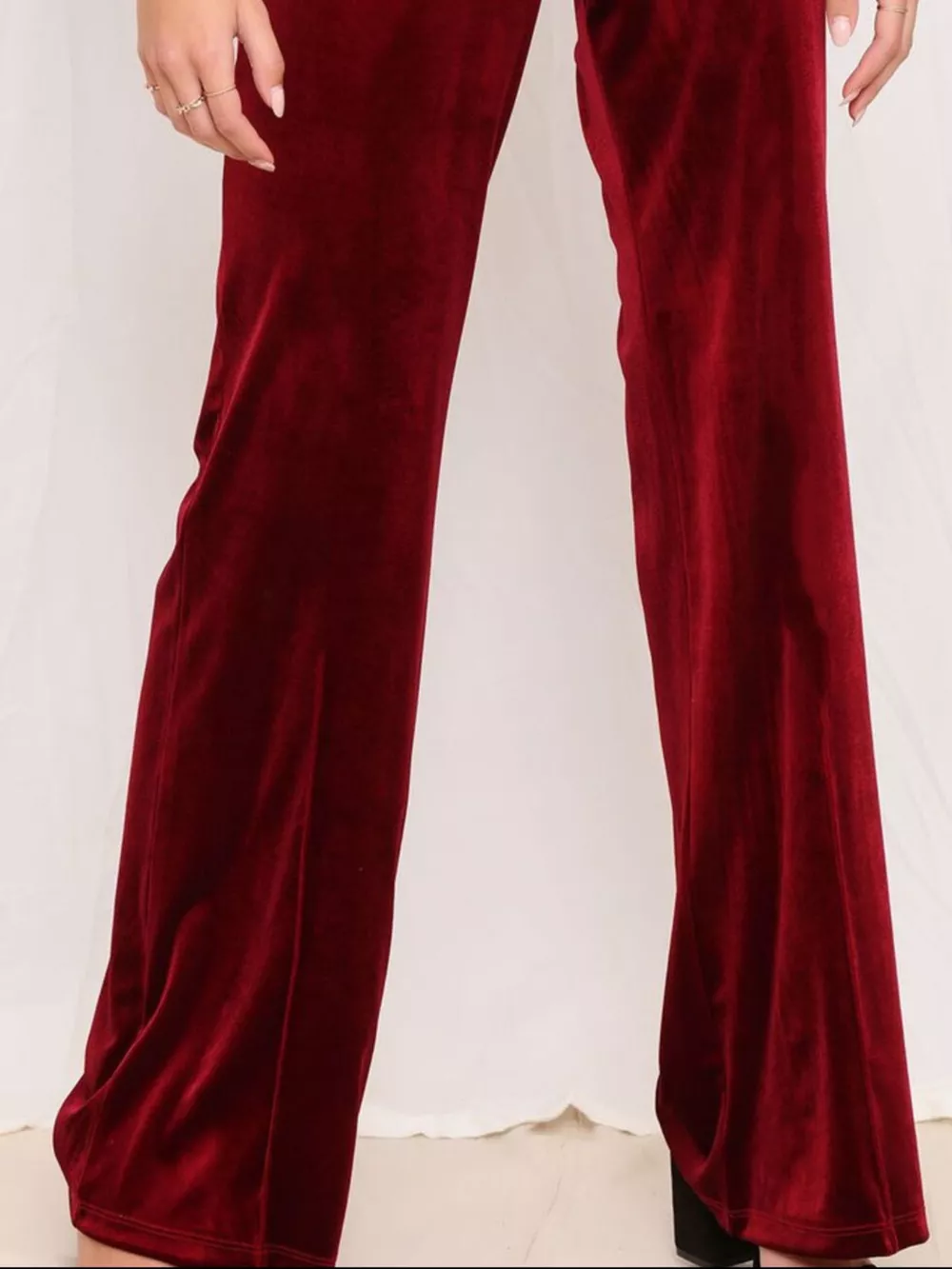 Full Size Velvet Wide Leg Pants Plus Size, image 7